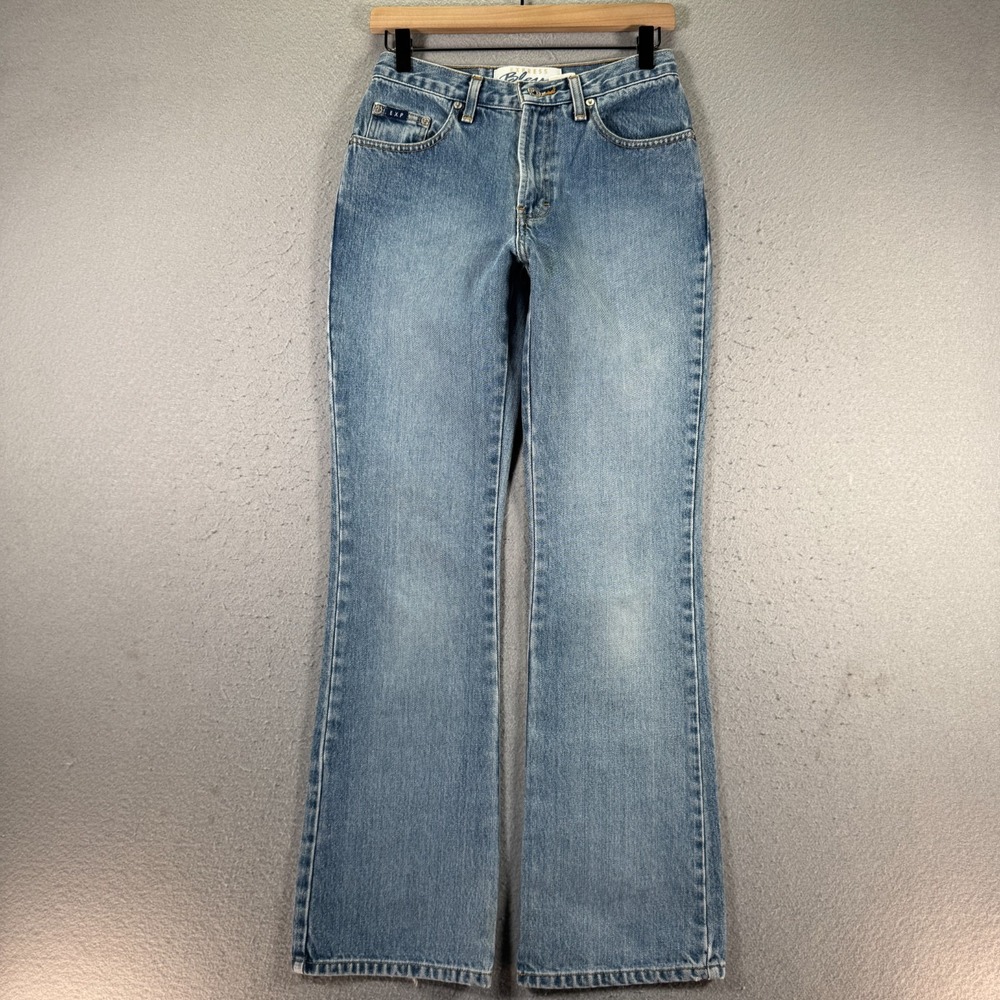 Vintage Express Bleus Flare Jeans Womens 1/2R  Blue‎ Denim Comfort Trendy Y2K